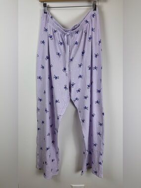 Croft & Barrow NWOT 1X Purple Scottie Dog Print Pajama Lounge Pants Plus Size